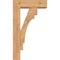 Ekena Millwork Merced Block Smooth Bracket w/ Offset Brace, Western Red Cedar, 5 1/2"W x 16"D x 28"H BKT0604X16X28MRC05SWR - alternate 3